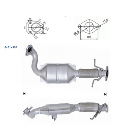 DPF és Magnaflow katalizátorok konkrét típushoz Magnaflow Katalizátor FORD FORD | race-shop.hu