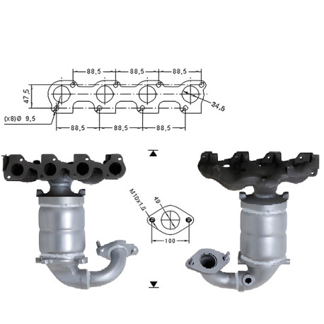 DPF és Magnaflow katalizátorok konkrét típushoz Magnaflow Katalizátor FORD | race-shop.hu
