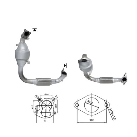 DPF és Magnaflow katalizátorok konkrét típushoz Magnaflow Katalizátor FORD | race-shop.hu