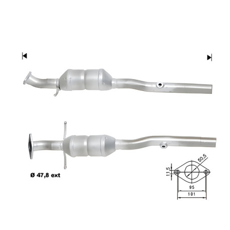 DPF és Magnaflow katalizátorok konkrét típushoz Magnaflow Katalizátor FORD | race-shop.hu
