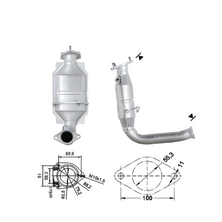 DPF és Magnaflow katalizátorok konkrét típushoz Magnaflow Katalizátor FORD | race-shop.hu