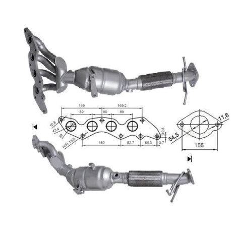 DPF és Magnaflow katalizátorok konkrét típushoz Magnaflow Katalizátor FORD | race-shop.hu