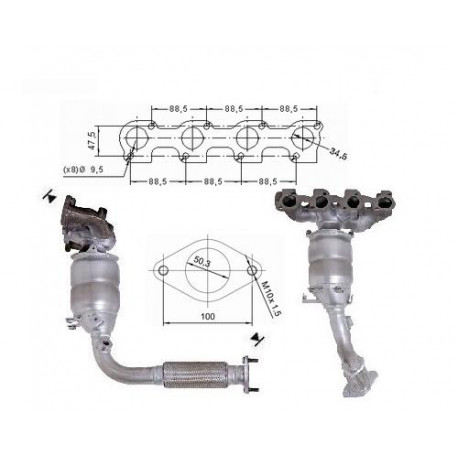 DPF és Magnaflow katalizátorok konkrét típushoz Magnaflow Katalizátor FORD | race-shop.hu