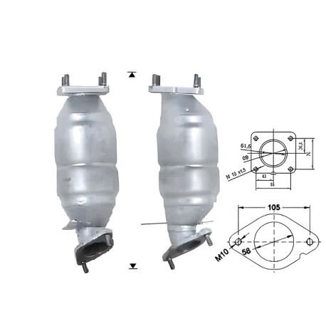 DPF és Magnaflow katalizátorok konkrét típushoz Magnaflow Katalizátor FORD | race-shop.hu