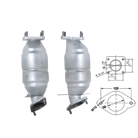 DPF és Magnaflow katalizátorok konkrét típushoz Magnaflow Katalizátor FORD | race-shop.hu