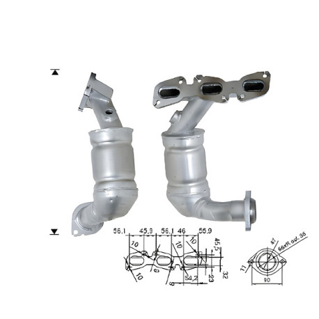 DPF és Magnaflow katalizátorok konkrét típushoz Magnaflow Katalizátor FORD | race-shop.hu