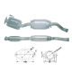 DPF és Magnaflow katalizátorok konkrét típushoz Magnaflow Katalizátor FORD | race-shop.hu