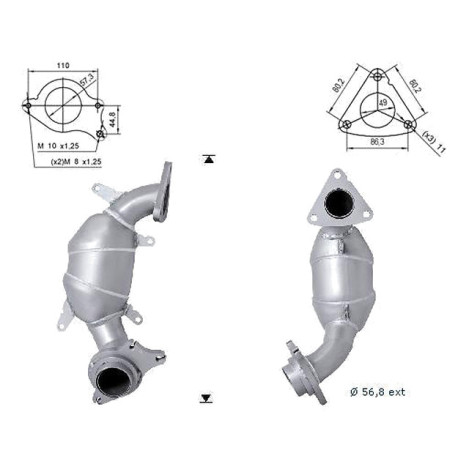 DPF és Magnaflow katalizátorok konkrét típushoz Magnaflow Katalizátor HONDA | race-shop.hu