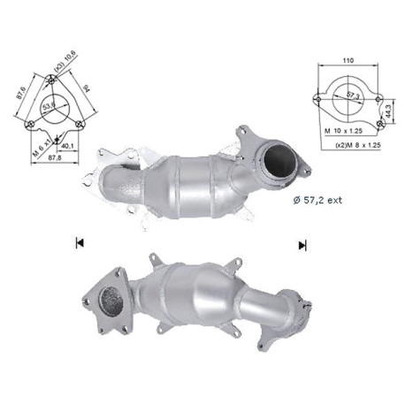 DPF és Magnaflow katalizátorok konkrét típushoz Magnaflow Katalizátor HONDA | race-shop.hu
