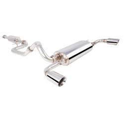 XFORCE 76 mm cat-back kipufogórendszer MAZDA 3 2008-2013 MPS (BL) MAZDASPEED-hez