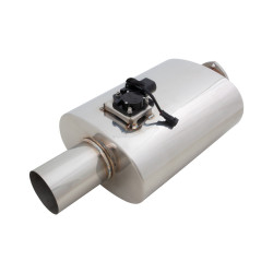 Varex exhaust valve muffler 6"x10"x16" Flanged Inlet 4", Single-Wall Tip 4"