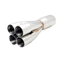XFORCE rozsdamentes kipufogó gyűjtőcső 4-1 4× 48 → 76 mm
