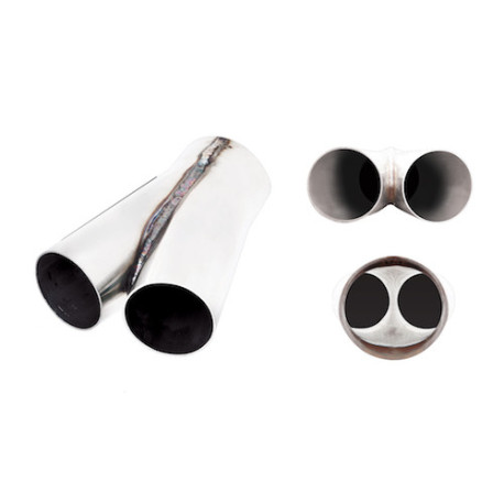 Y redukciók Merge Pipe From Twin 2" To 2.5", Stainless Steel | race-shop.hu