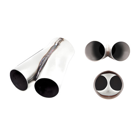 Y redukciók XFORCE rozsdamentes Y-cső 2× 51 → 63 mm | race-shop.hu