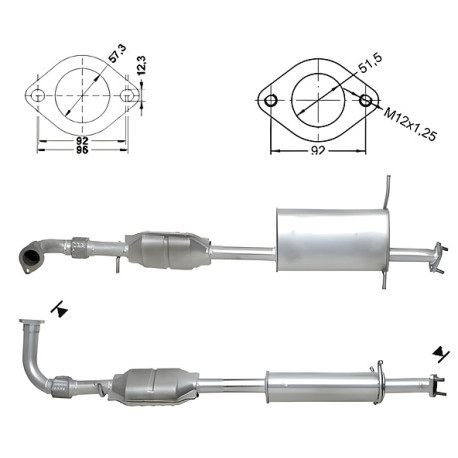 DPF és Magnaflow katalizátorok konkrét típushoz Magnaflow Katalizátor HYUNDAI | race-shop.hu