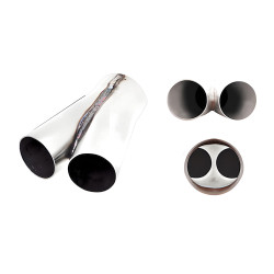 XFORCE rozsdamentes Y-cső 2× 63 → 76 mm