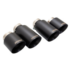 4" Black Quad Tips for AUDI S3 2013-2020 8V HATCH