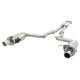XFORCE KIPUFOGÓRENDSZER XForce 3" Cat-Back System + Round Varex Mufflers for FORD MUSTANG 2015-2017 GT FASTBACK 5.0L | race-shop.hu