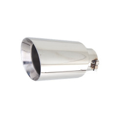 XFORCE 2.5″ Inlet 3″ Kerek Rövid Végződés, Rozsdamentes Acél