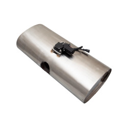 Varex universal valve muffler 9"x6"x24" with 3" single inlet- dual 2.5" Outlets