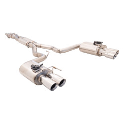 3" Cat-Back Exhaust with Oval Varex Mufflers for FORD MUSTANG 2018- GT FASTBACK 5.0L