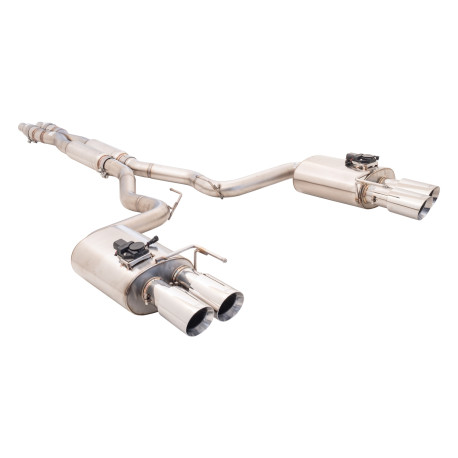 XFORCE KIPUFOGÓRENDSZER 3" Cat-Back Exhaust with Oval Varex Mufflers for FORD MUSTANG 2018- GT FASTBACK 5.0L | race-shop.hu