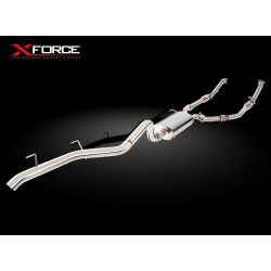 XForce 2.5" Turbo-Back System + Catalytic Converters (track only) for TOYOTA LANDCRUISER 2007-2016 200 Series V8 TD