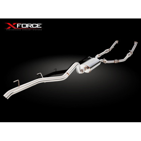 XFORCE KIPUFOGÓRENDSZER XForce 2.5" Turbo-Back System + Catalytic Converters (track only) for TOYOTA LANDCRUISER 2007-2016 200 Series V8 TD | race-shop.hu