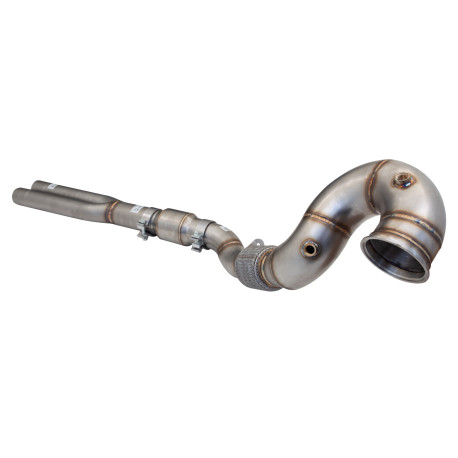 Down pipe, dump pipe 4"-3" Downpipe nagy átfolyású katalizátorral (kizárólag versenypályás használatra) | race-shop.hu