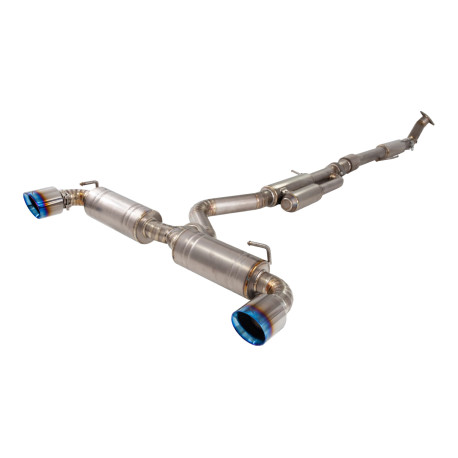 XFORCE KIPUFOGÓRENDSZER XForce 3" Cat-Back System, Titanium + Burnt Blue Tips for TOYOTA YARIS 2021- GR | race-shop.hu