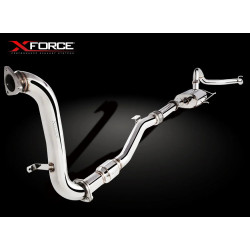 3″ Turbo Back System with Metallic Cat Converter, Raw 409 Stainless Steel (track only)