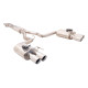 XFORCE KIPUFOGÓRENDSZER XForce 2.5" Cat-Back System + Oval Varex Mufflers for FORD MUSTANG 2017-2022 FN ECOBOOST 2.3L | race-shop.hu