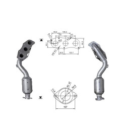 Magnaflow Katalizátor LEXUS - bal oldal