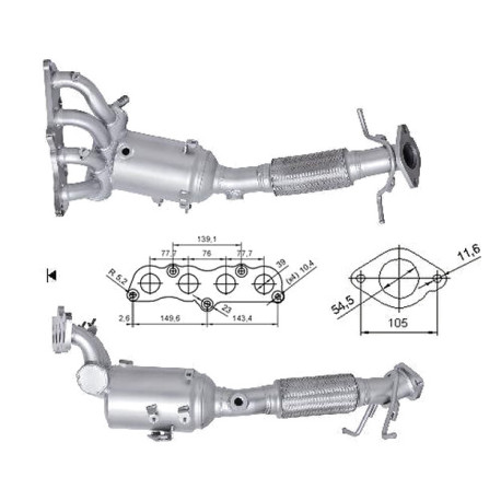 DPF és Magnaflow katalizátorok konkrét típushoz Magnaflow Katalizátor MAZDA | race-shop.hu