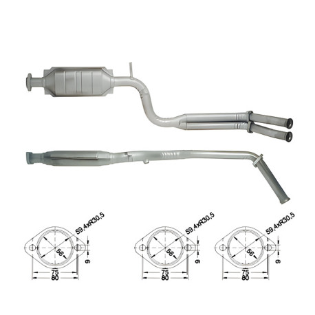 DPF és Magnaflow katalizátorok konkrét típushoz Magnaflow Katalizátor MERCEDES | race-shop.hu
