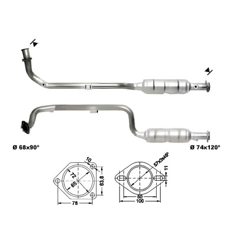 DPF és Magnaflow katalizátorok konkrét típushoz Magnaflow Katalizátor MERCEDES | race-shop.hu
