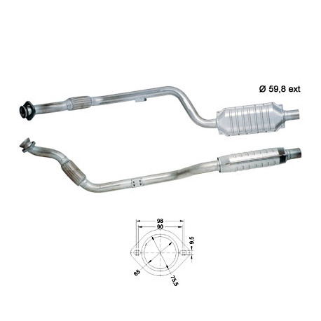 DPF és Magnaflow katalizátorok konkrét típushoz Magnaflow Katalizátor MERCEDES | race-shop.hu