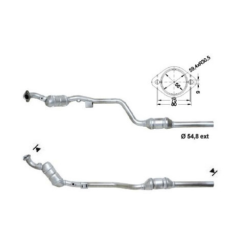 DPF és Magnaflow katalizátorok konkrét típushoz Magnaflow Katalizátor MERCEDES | race-shop.hu