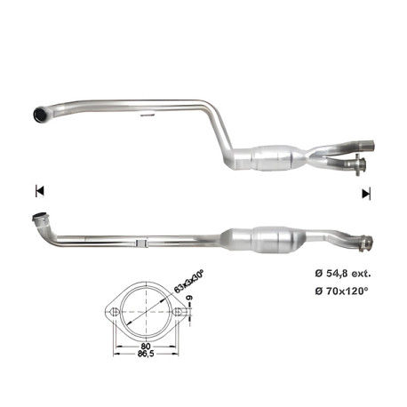 DPF és Magnaflow katalizátorok konkrét típushoz Magnaflow Katalizátor MERCEDES | race-shop.hu