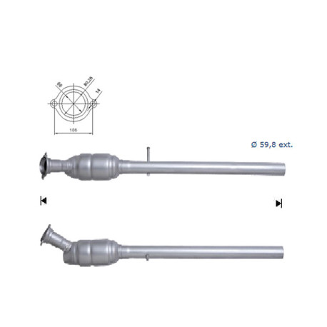 DPF és Magnaflow katalizátorok konkrét típushoz Magnaflow Katalizátor MERCEDES | race-shop.hu