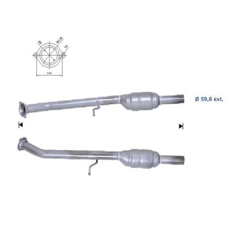 DPF és Magnaflow katalizátorok konkrét típushoz Magnaflow Katalizátor MERCEDES | race-shop.hu