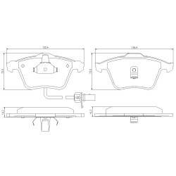 Pedders 6720064E SportsRyder EURO Kevlar kerámia betétek (érzékelővel)