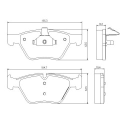 Pedders 6720047E EURO kerámia fékbetétek