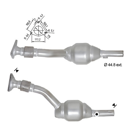 DPF és Magnaflow katalizátorok konkrét típushoz Magnaflow Katalizátor RENAULT | race-shop.hu