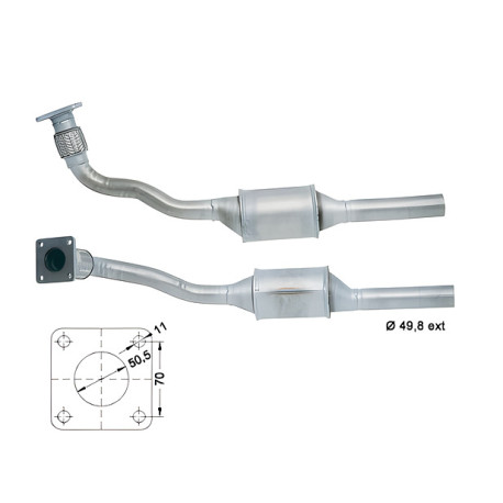DPF és Magnaflow katalizátorok konkrét típushoz Magnaflow Katalizátor SEAT VOLKSWAGEN | race-shop.hu