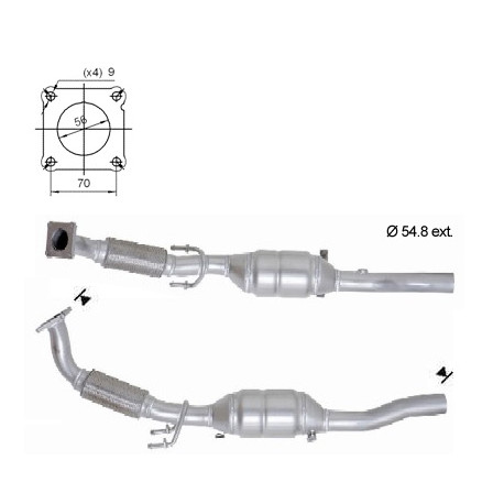 DPF és Magnaflow katalizátorok konkrét típushoz Magnaflow Katalizátor SKODA VOLKSWAGEN | race-shop.hu