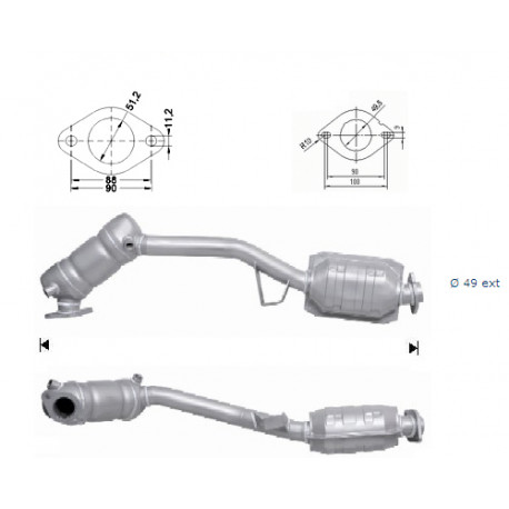 DPF és Magnaflow katalizátorok konkrét típushoz Magnaflow Katalizátor SUBARU | race-shop.hu