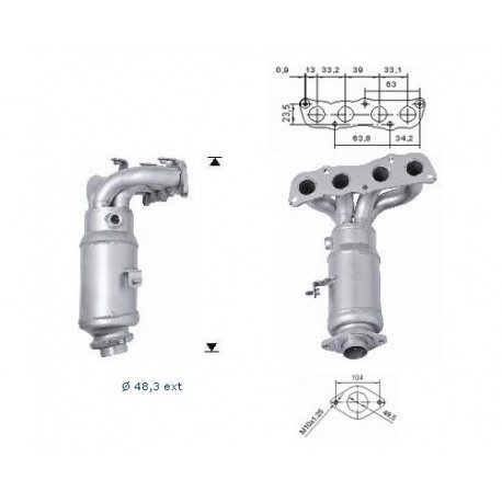 DPF és Magnaflow katalizátorok konkrét típushoz Magnaflow Katalizátor TOYOTA | race-shop.hu