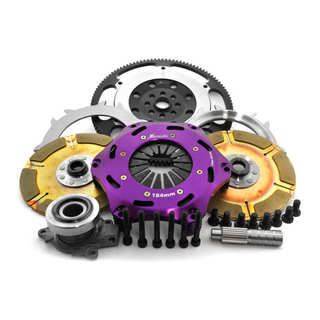 Kuplung és lendkerék Xtreme Performance KSZ18622-2E Xtreme Performance 184mm Rigid Ceramic Twin Plate Clutch Kit Incl Flywheel & CSC 1220Nm | race-shop.hu