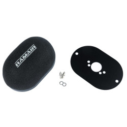 RAMAIR domed carb air filter with baseplate to fit SU HS4, HIF4, HIF38 (Mini Offset)